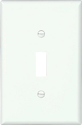 Eaton Wiring Devices PJ1W-10-L Wallplate, 4.87 in L, 3.12 in W, 1-Gang, Polycarbonate, White, High-Gloss