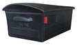 Gibraltar Mailboxes RSKB0000 Rural Mailbox, 1450 cu-in, Plastic, 13 in W, 21.6 in D, 9-1/2 in H, Black