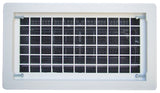 Witten Vent 306MWH Foundation Vent, 16 in W, 8 in H, 65 sq-in Net Free Ventilating Area, Mesh Grill, Thermoplastic