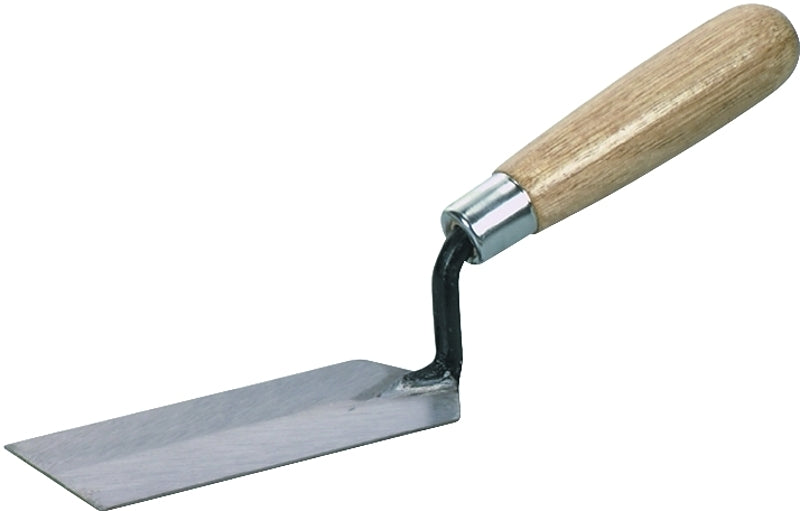QLT 97 Margin Trowel, 5 in L Blade, 2 in W Blade, Carbon Steel Blade, Hardwood Handle