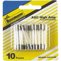 Bussmann BP/AGC-AH10-RP Fuse Kit, Includes (1) AGC-25, (1) AGC-7-1/2, (2) AGC-10, AGC-15, AGC-20, AGC-30 Fuses