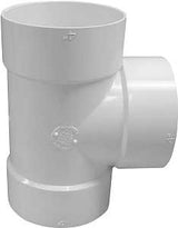 Canplas 414104BC S&D Bullnose Pipe Tee, 4 in, Hub, PVC, White
