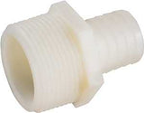 Anderson Metals 53701-0808 Hose Insert Adapter, 1/2 in, Barb, 1/2 in, MIP, 150 psi Pressure, Nylon