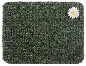Clean Machine 10372027 Doormat, 24 in L, 18 in W, Rectangular, Astroturf Surface, Forest Green