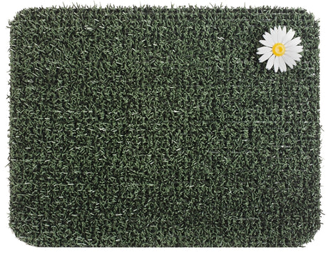 Clean Machine 10372027 Doormat, 24 in L, 18 in W, Rectangular, Astroturf Surface, Forest Green