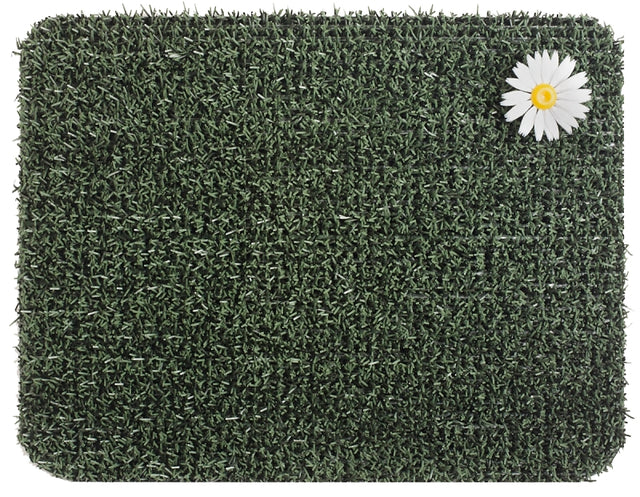Clean Machine 10372027 Doormat, 24 in L, 18 in W, Rectangular, Astroturf Surface, Forest Green