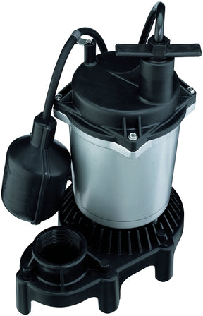 Flotec FPZS50T Sump Pump, 1-Phase, 4.1 A, 115 V, 0.5 hp, 1-1/2 in Outlet, 22 ft Max Lift Head, 960 gph