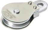 Deuer DB-25G Gable Block, Fixed Eye, 1/4 in Rope, 480 lb Working Load, Zinc