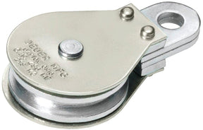 Deuer DB-25G Gable Block, Fixed Eye, 1/4 in Rope, 480 lb Working Load, Zinc