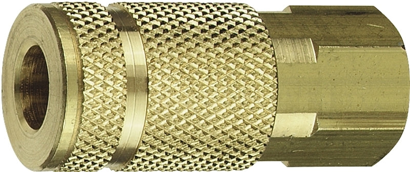 Tru-Flate 13-335 Coupler, A-Style, 1/4 in, FNPT, Brass