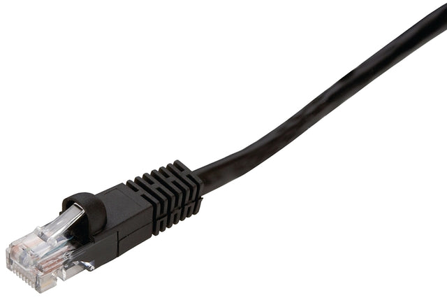 Zenith PN10255EB Network Cable, 25 ft L, 5e Category Rating, Black Sheath
