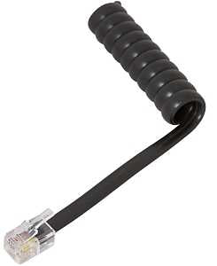 Zenith TH1025B Telephone Cord, Black Sheath, 25 ft L