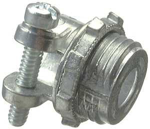 Halex 04212 Series Squeeze Connector, For: 1-1/4 in Steel Flexible Metal Conduit, 1-1/2 in, Zinc