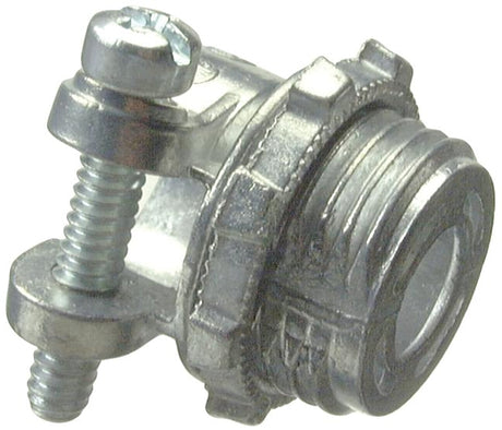 Halex 04212 Series Squeeze Connector, For: 1-1/4 in Steel Flexible Metal Conduit, 1-1/2 in, Zinc