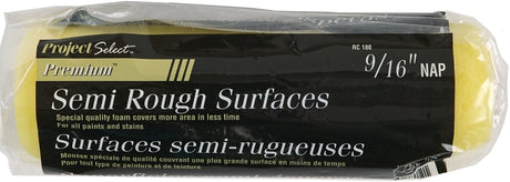 Linzer RC 180 Roller Cover, 1/2 in Thick Nap, 9 in L, Foam Cover