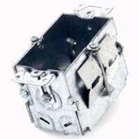 Raco 517 Switch Box, 1-Gang, 1-Knockout, 1/2 in Knockout, Steel, Gray, Nail-On Mounting