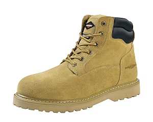 Diamondback 1-9 Work Boots, 9, Extra Wide W, Tan, Suede Leather, Lace-Up, With Lining