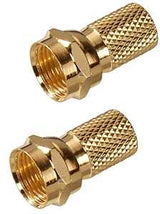 Zenith VA1002RG6TW Twist-On Connector, F Connector, Gold