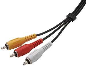 Zenith VT1006COMPOS Audio Video Cable, Black Sheath, 6 ft L