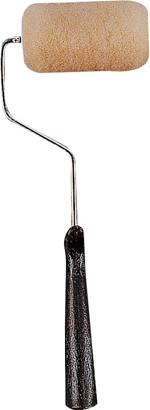 Linzer RT 413 Roller Frame and Cover, 1/2 in Nap, Polyester Cover, Plastic Handle, Threaded Grip Handle, 4 in L Roller