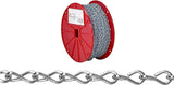 Campbell 072-4027N Single Jack Chain, 16 in, 250 ft L, 10 lb Working Load, Steel, Zinc-Plated