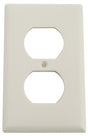 Eaton Wiring Devices 2132W-BOX Series Receptacle Wallplate, Duplex, Standard-Size, 4-1/2 in L, 2-3/4 in W, 1-Gang, Pack of 25