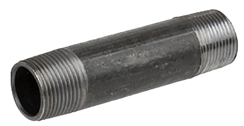 ProSource 11/2X2 Pipe Nipple, 1-1/2 in, Male, Steel, 40 Schedule, 2 in L