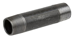 ProSource 11/2X2 Pipe Nipple, 1-1/2 in, Male, Steel, 40 Schedule, 2 in L