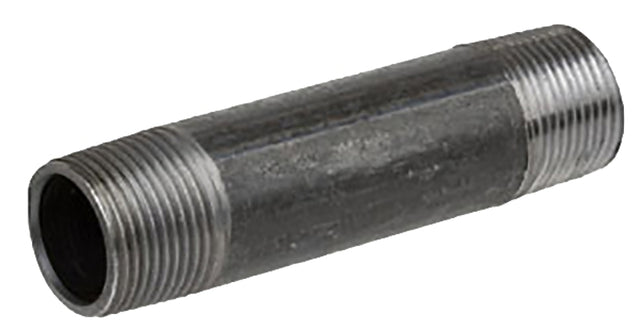 ProSource 11/2X2 Pipe Nipple, 1-1/2 in, Male, Steel, 40 Schedule, 2 in L