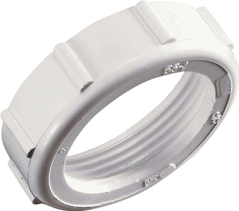 Plumb Pak PP20956 Slip-Joint Nut, Plastic, White, For: Plastic Drainage Systems