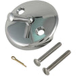 Plumb Pak PP22601 Tub Faceplate, Zinc, Chrome-Plated