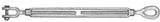 Baron 18-1/2X9 Turnbuckle, 2200 lb Working Load, 1/2 in Thread, Jaw, Eye, 9 in L Take-Up, Steel