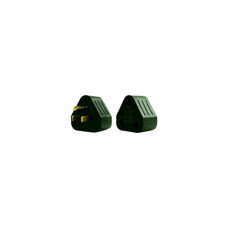 AP Products Power &amp; Lighting Triangular Park Adapter, 30A Female to 15A Male