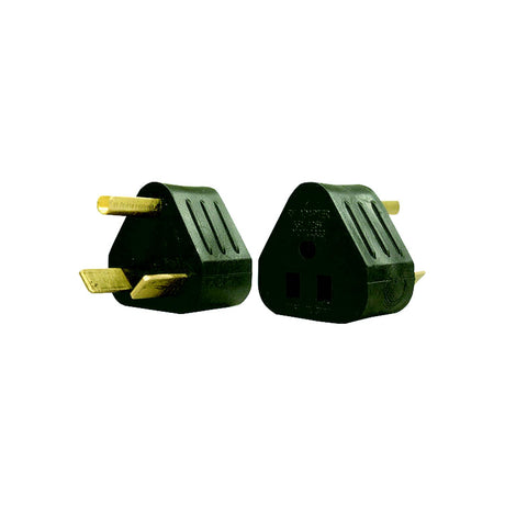 AP Products Power &amp; Lighting Triangular Park Adapter, 15A Female to 30A Male