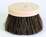DQB 11740 Round Stippling Brush, 5-1/2 in Brush, Horsehair/Poly Blend Trim, Wood Handle