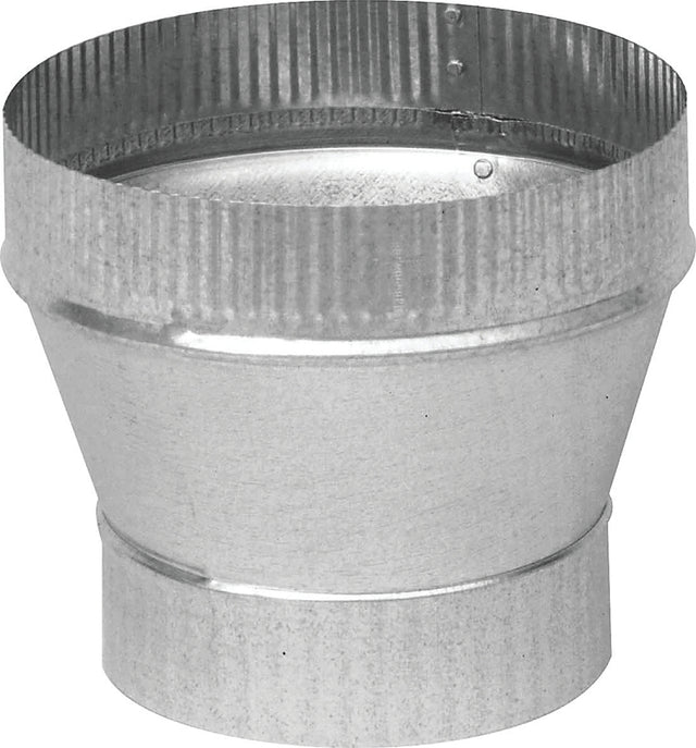 Imperial GV1360 Furnace Short Increaser, 6 to 8 in Connection, 7-1/8 in L, 24 ga Gauge, Steel, Galvanized