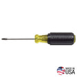 Klein Tools 603-3 Screwdriver, #1 Drive, Phillips Drive, 6-3/4 in OAL, 3 in L Shank, Rubber Handle, Cushion-Grip Handle
