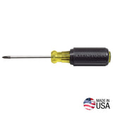 Klein Tools 603-3 Screwdriver, #1 Drive, Phillips Drive, 6-3/4 in OAL, 3 in L Shank, Rubber Handle, Cushion-Grip Handle