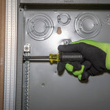 Klein Tools 630-1/4 Nut Driver, 1/4 in Drive, 6-3/4 in OAL, Cushion-Grip Handle, Black/Yellow Handle, 3 in L Shank