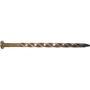 Maze H523S050 Post and Frame Nail, Hand Drive, 10D, 3 in L, Steel, Brite, Spiral Shank, 50 lb
