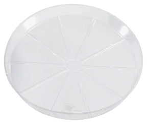 Gardener's Blue Ribbon VS8VUS Planter Saucer, 8 in Dia, Vinyl, Clear, Pack of 50