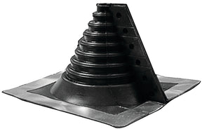 Oatey 14049 Base Roof Flashing, 0.25 to 4 in Pipe, Plastic