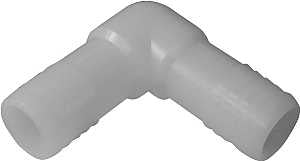Boshart UNE-05 Pipe Elbow, 1/2 in, Insert, 90 deg Angle, Nylon