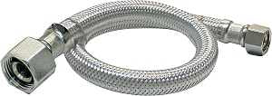 Plumb Pak EZ Series PP23803 Sink Supply Tube, 3/8 in Inlet, Compression Inlet, 1/2 in Outlet, FIP Outlet, 20 in L
