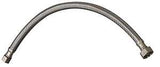 Plumb Pak EZ Series PP23802 Sink Supply Tube, 16 in L, 3/8 in Inlet, Compression Inlet, 1/2 in Outlet, FIP Outlet