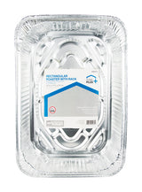 Home Plus Durable Foil 11-7/8 in. W X 16-5/8 in. L Roasting Rack and Pan Silver 1 pk, Pack of 12