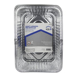Home Plus Durable Foil 10-5/8 in. W X 14-7/16 in. L Lasagna Pan Silver 2 pc, Pack of 12