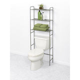 Zenna Home 60.2 in. H X 22.8 in. W X 8-1/2 in. D Silver Metal Spacesaver Shelf