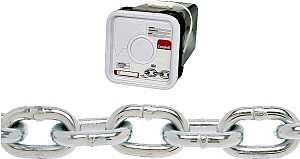 Campbell 014-3326 Proof Coil Chain, 3/16 in, 150 ft L, 30 Grade, Steel, Zinc-Plated