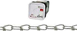Campbell 075-4126 Loop Chain, #1, 450 ft L, 155 lb Working Load, Low Carbon Steel, Zinc-Plated